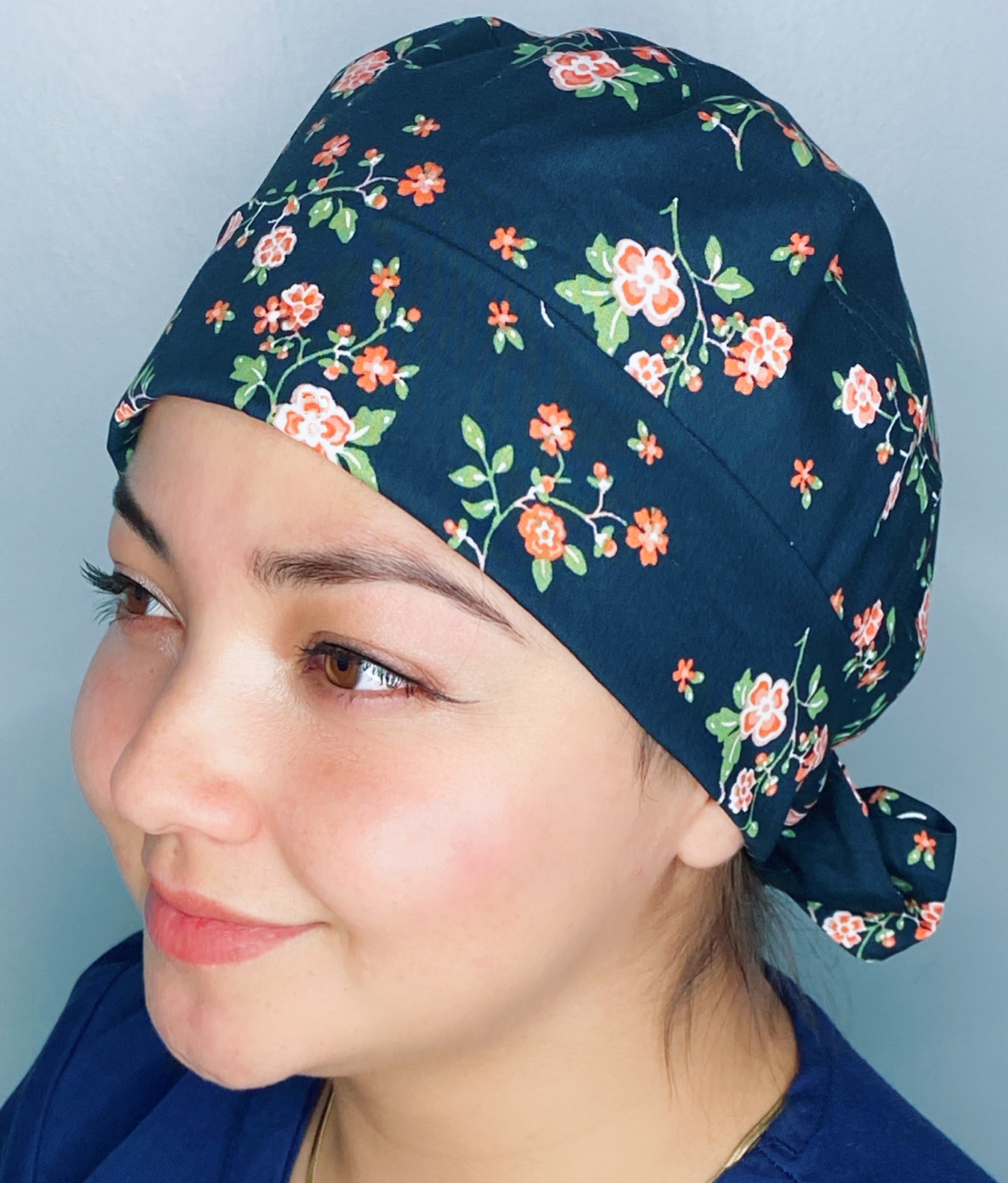 Small Delicate Flowers On Navy Flower Design Floral Themed Pixie