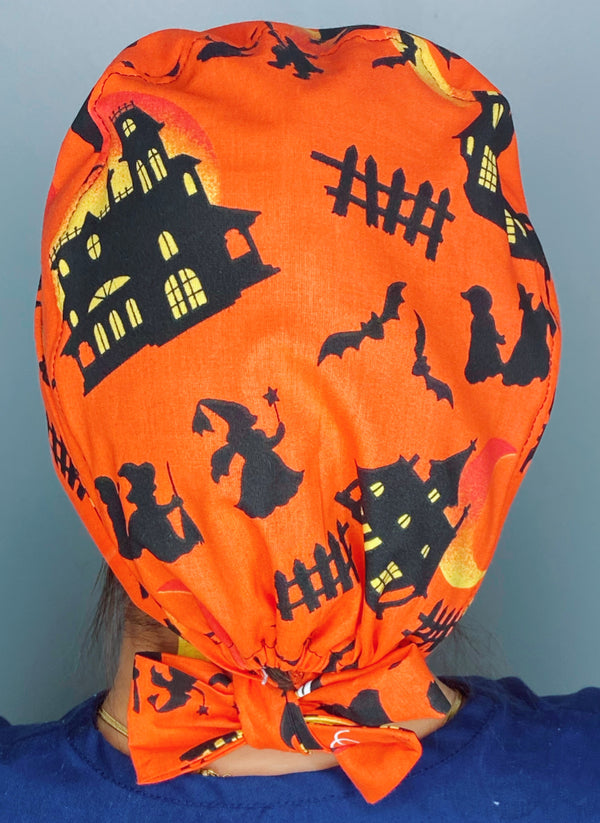 Witches Orange Halloween Themed Holiday Themed Pixie