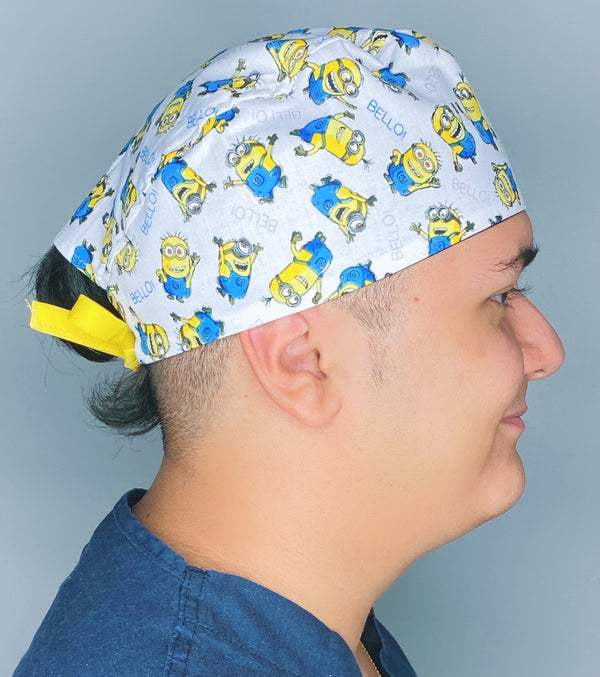 The Minions Famous Kid's Movie Unisex Geek Scrub Cap