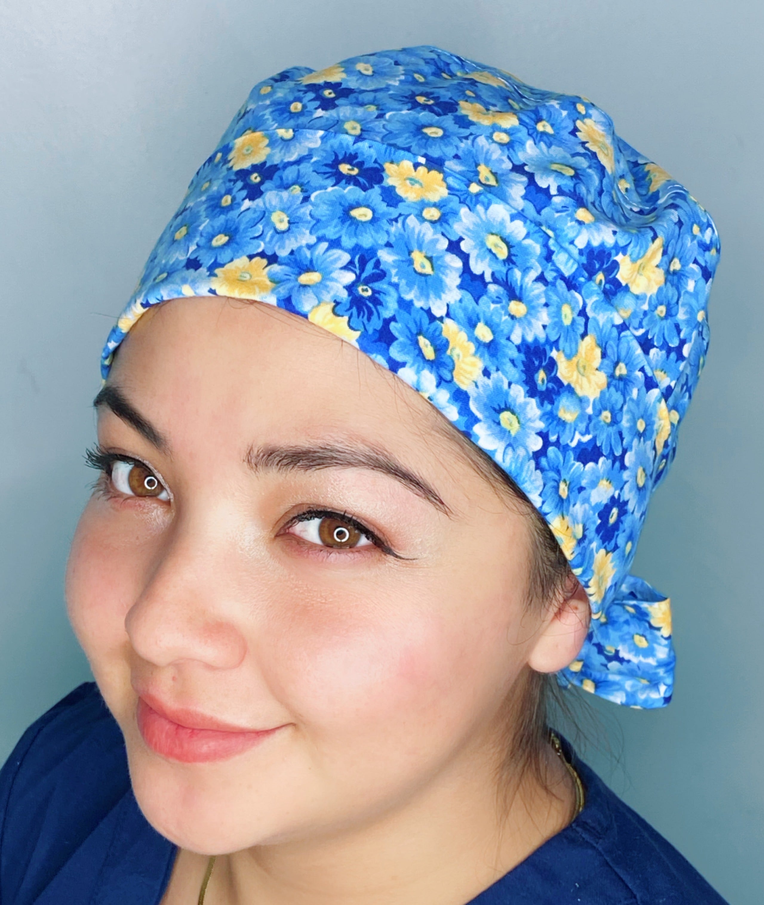 Blue & Yellow Daisies Flowers Floral Themed Pixie