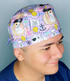 Funny Guinea Pig Pirates Unisex Animal Scrub Cap