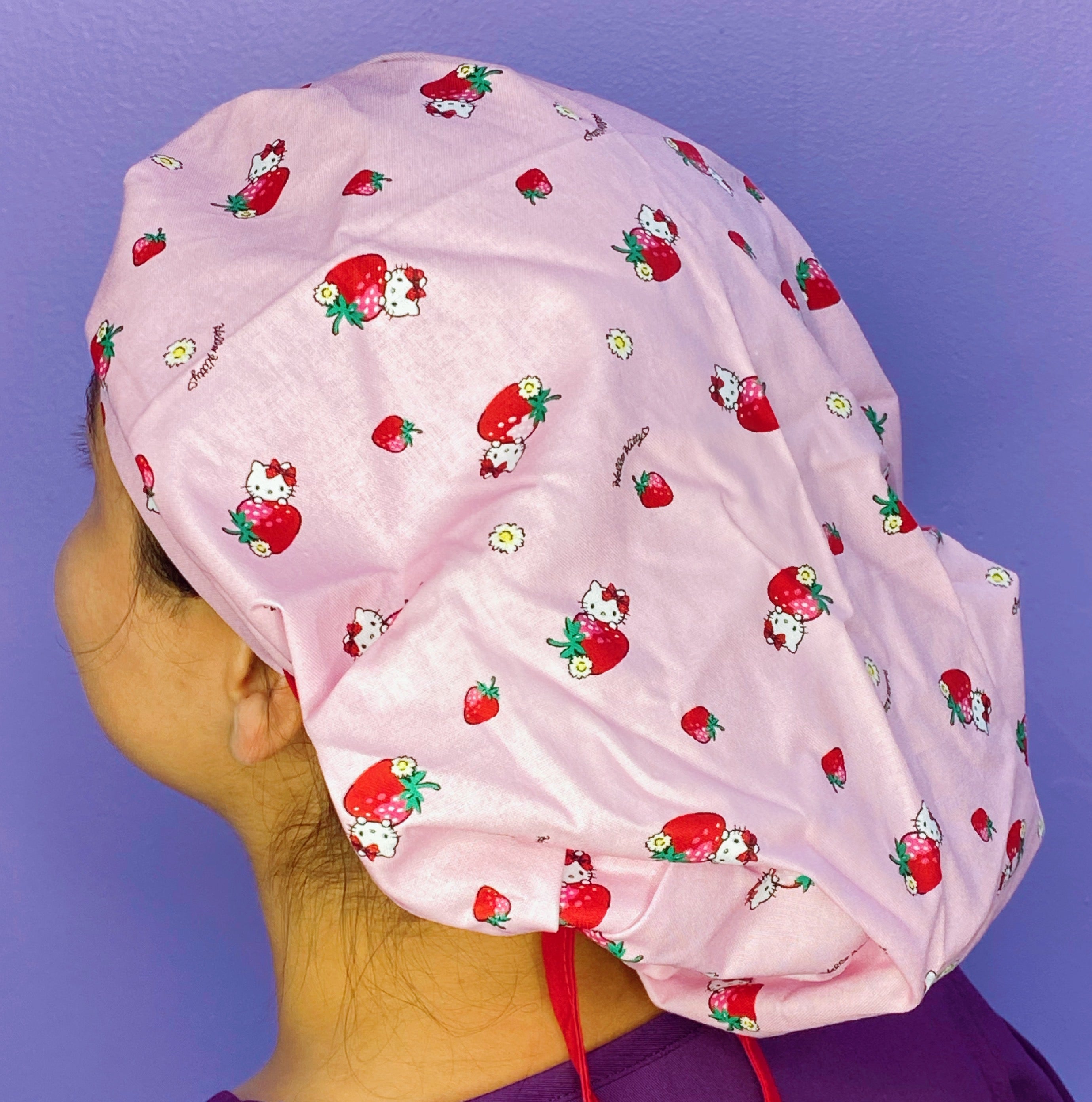 HK Strawberries on Baby Pink Bouffant