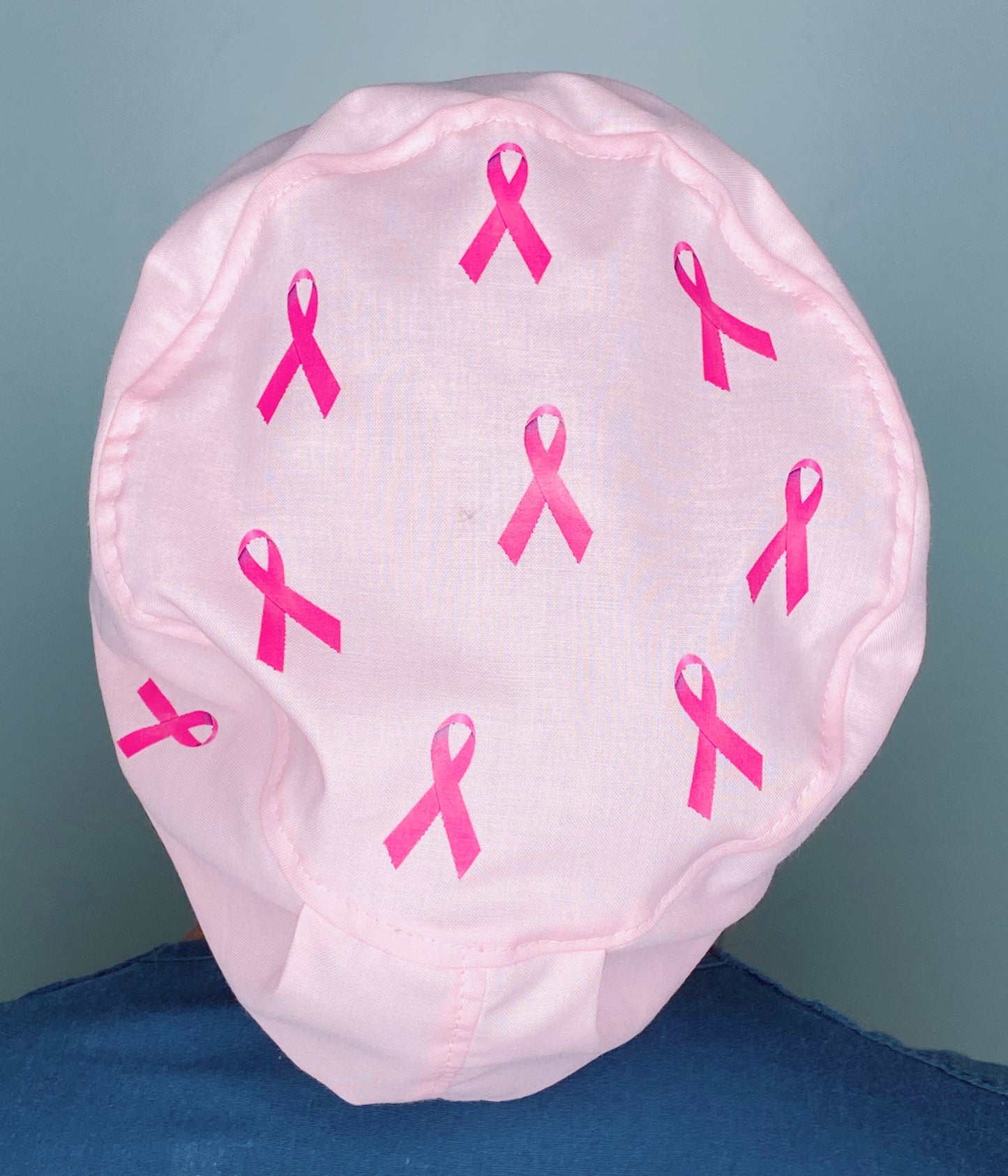 Solid Color Custom Breast Cancer Awareness Ribbon Themed Euro