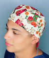 Farm Animals, Barn & Truck Thanksgiving themed Unisex Holiday Scrub Cap