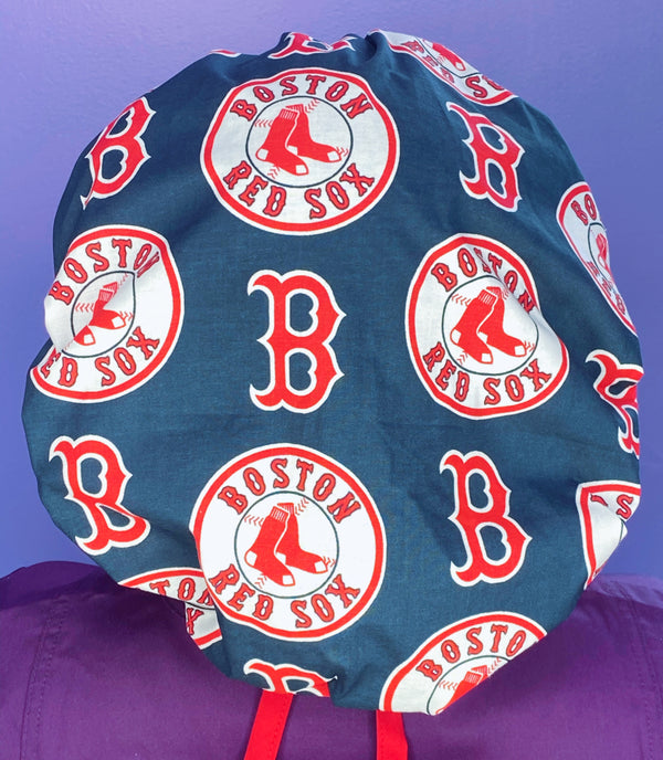 Boston Baseball Team Sports Theme Bouffant