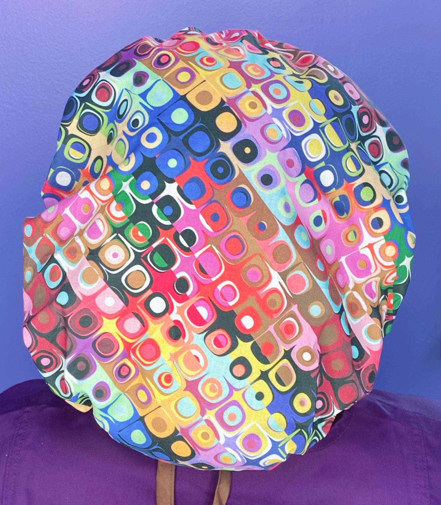 Kaleidoscope Geometric Shapes Colorful Bouffant