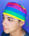 Pride Rainbow Flag LGBTQ+ Awareness Unisex Awareness Scrub Cap