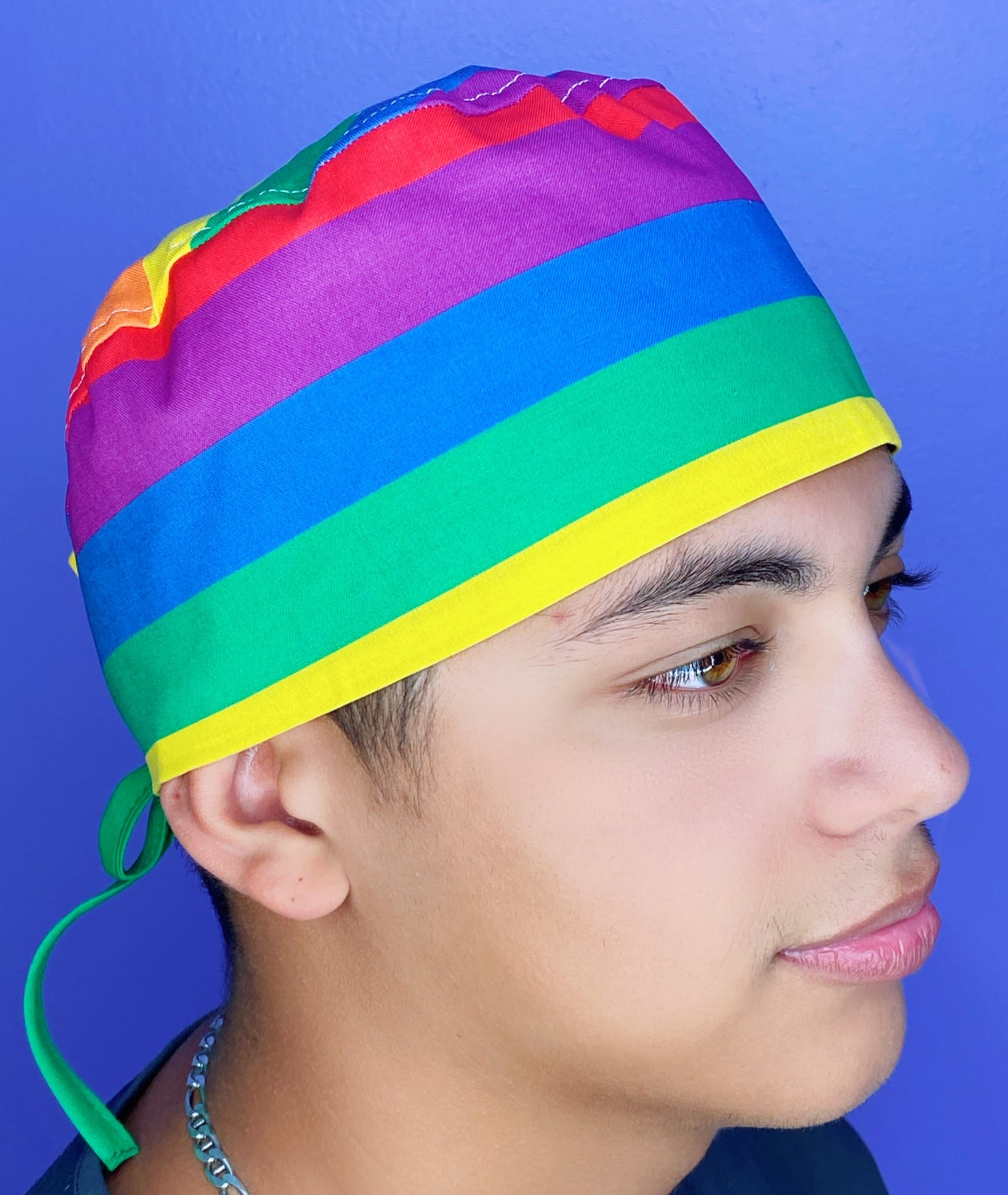 Pride Rainbow Flag LGBTQ+ Awareness Unisex Awareness Scrub Cap