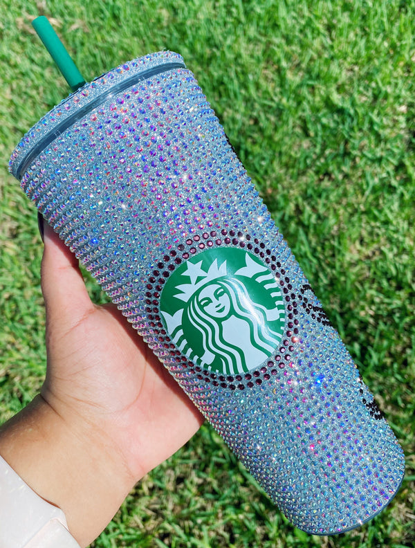 Custom Personalized with Name Glitter Rhinestone 24oz Starbucks Acryli