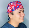 Patriotic Republican USA Elections Fireworks Independence Day Unisex Holiday Scrub Cap