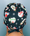 Snowman & Snowflakes Christmas/Winter themed Unisex Holiday Scrub Cap