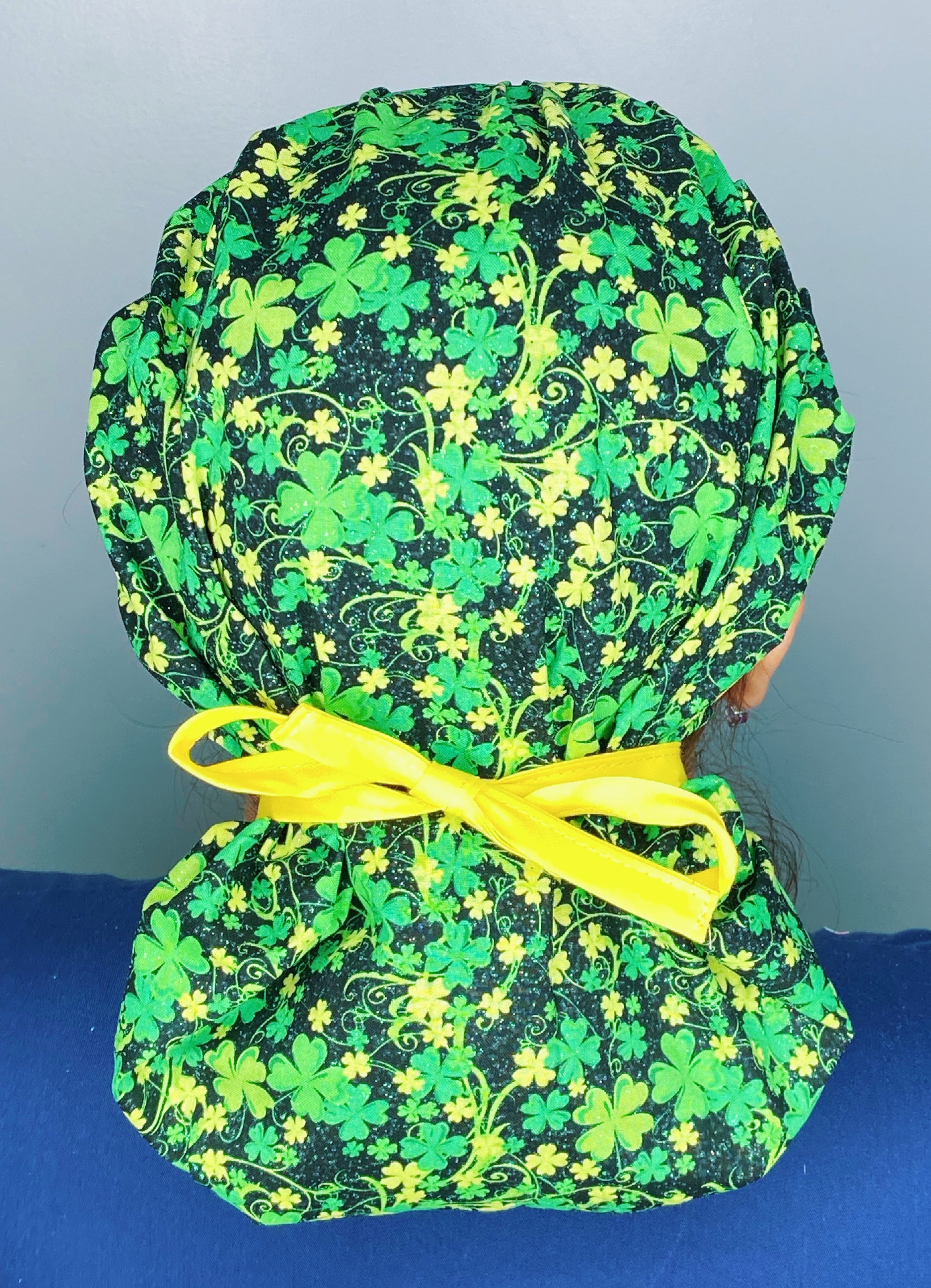 Clover Leaves Glitter St. Patrick's Day Holiday Themed Bouffant