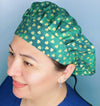 Metallic Gold Clover Leaves St. Patrick's Day Holiday Themed Bouffant