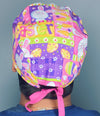 Colorful Easter Themed Unisex Holiday Scrub Cap
