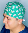 Mice Playing with Sewing Items Unisex Animal Scrub Cap