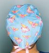 Pigs Flying on Blue Unisex Animal Scrub Cap