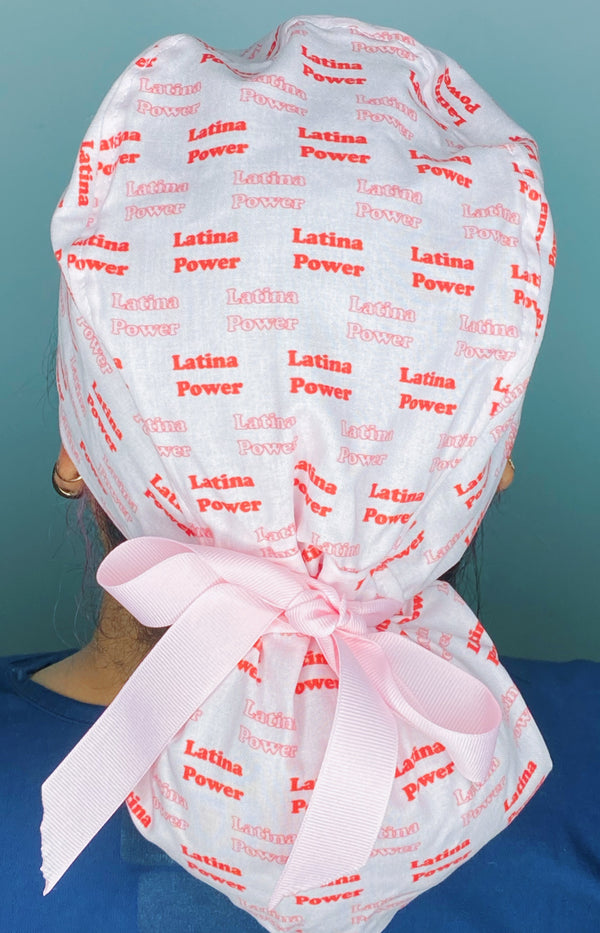 Latina Power Pink Hispanic Heritage Month Awareness Ponytail