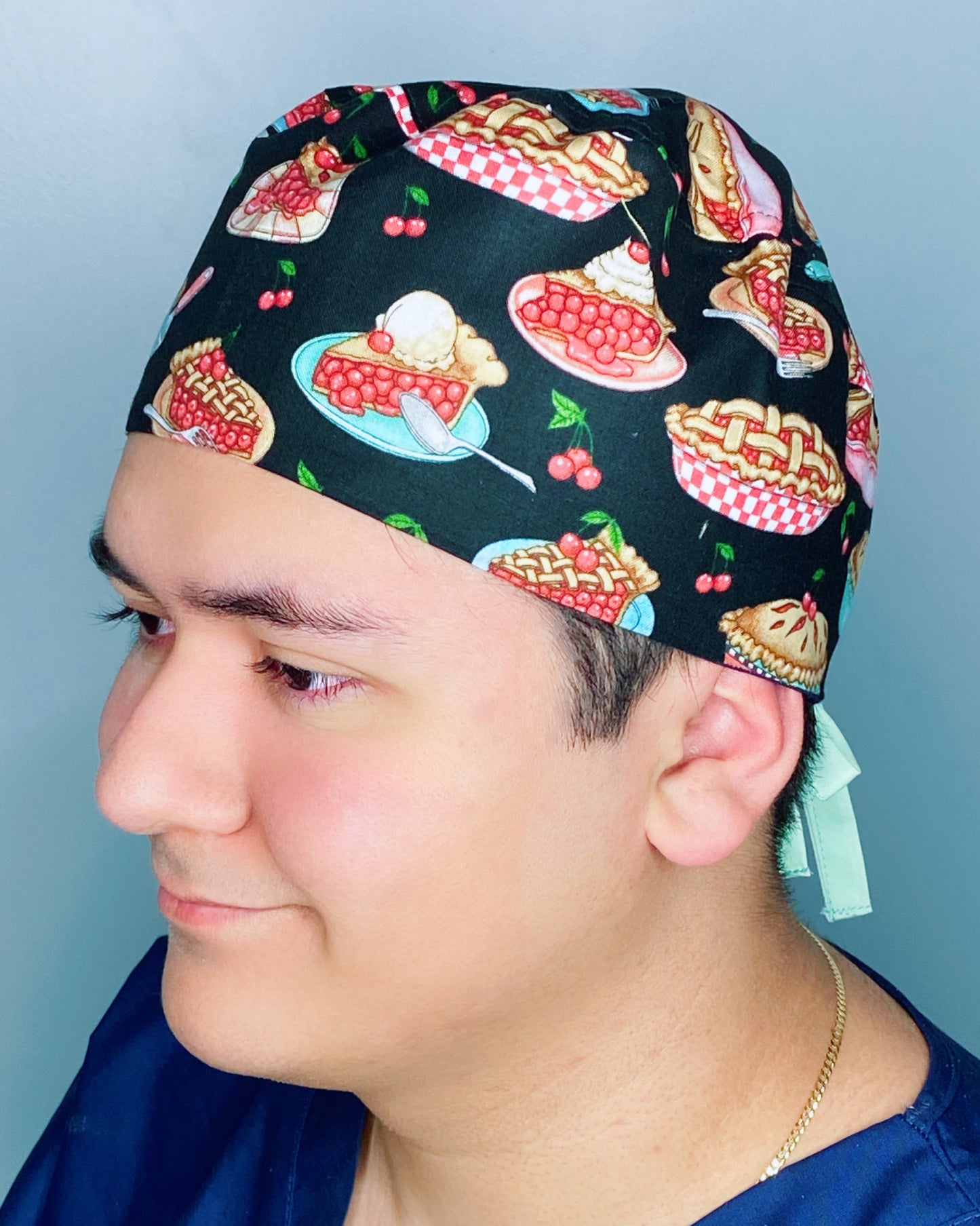 Cherry Pie Picnic Inspired Unisex Food Scrub Cap