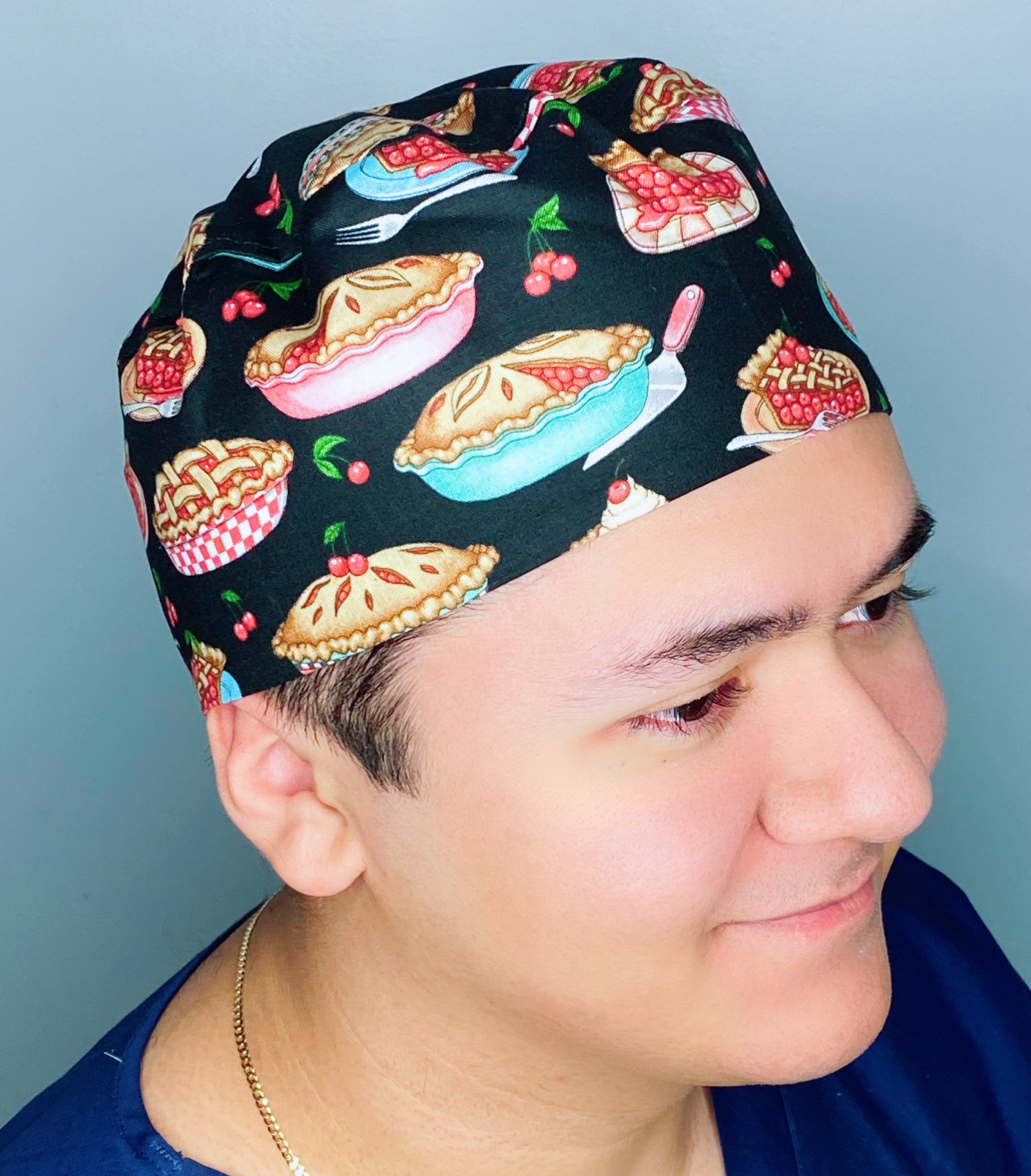 Cherry Pie Picnic Inspired Unisex Food Scrub Cap