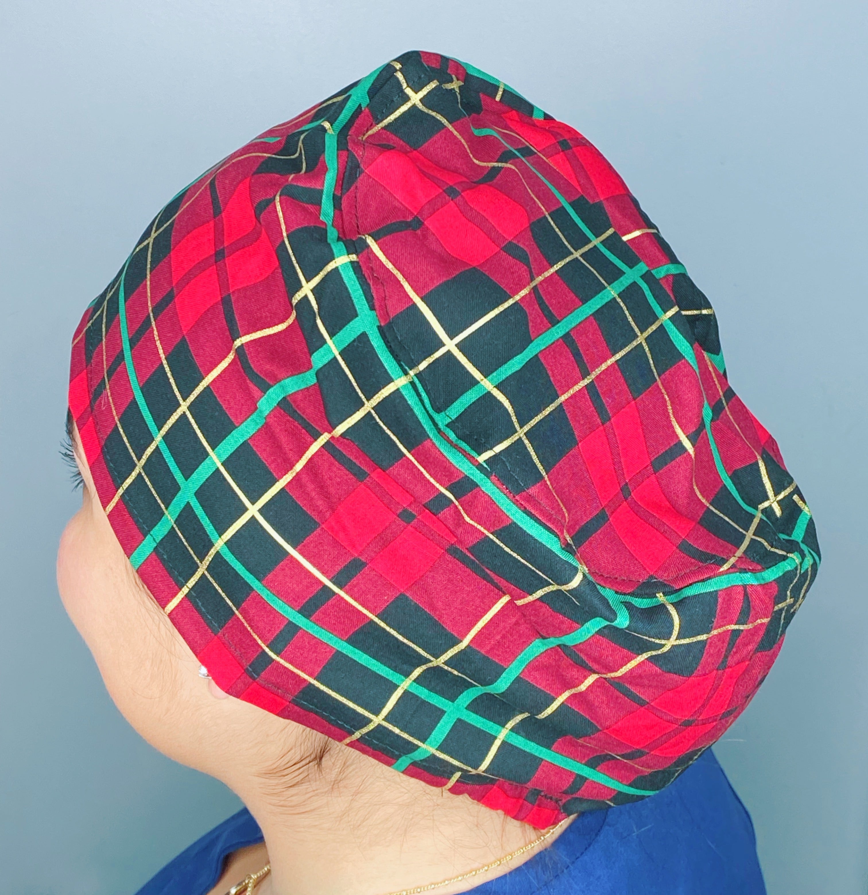 Winter Plaid Red, Green & Gold Winter/Christmas Euro