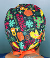 Feliz Navidad Glitter Christmas/Winter themed Unisex Holiday Scrub Cap