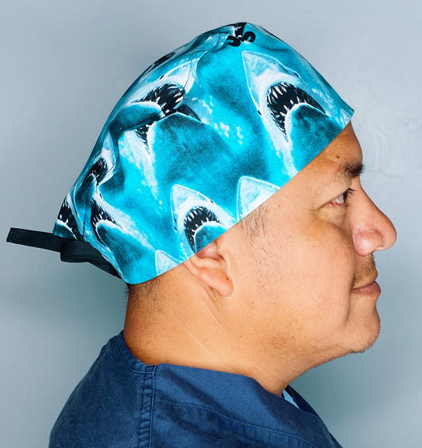 Jaws Famous Shark Movie Unisex Geek Scrub Cap