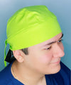 Solid Color "Chartreuse" Skully Durag