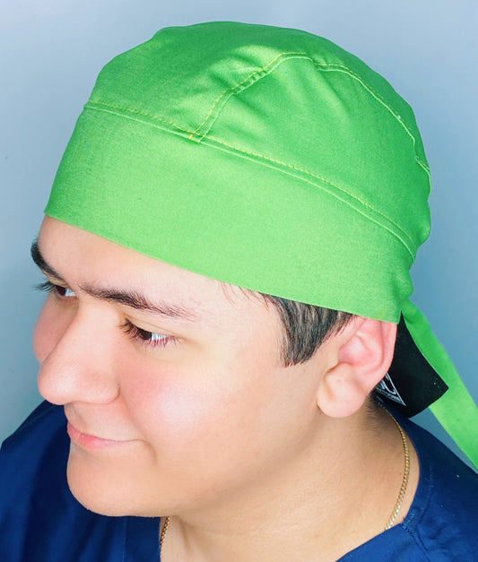 Solid Color "Grass Green" Skully Durag