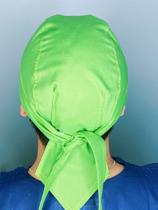 Solid Color "Grass Green" Skully Durag
