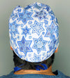 Star of David Metallic Silver Jewish themed Unisex Holiday Scrub Cap