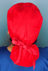 Solid Color "Tomato Red" Ponytail