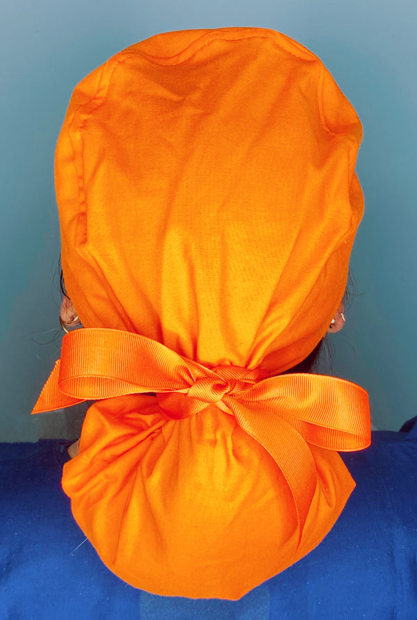 Solid Color "Orange" Ponytail