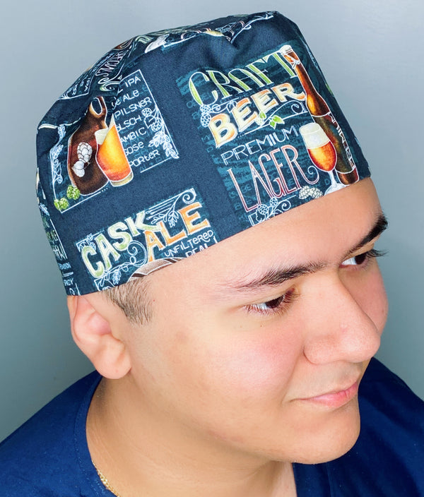 Craft Lager Beer Drink Unisex Food Scrub Cap