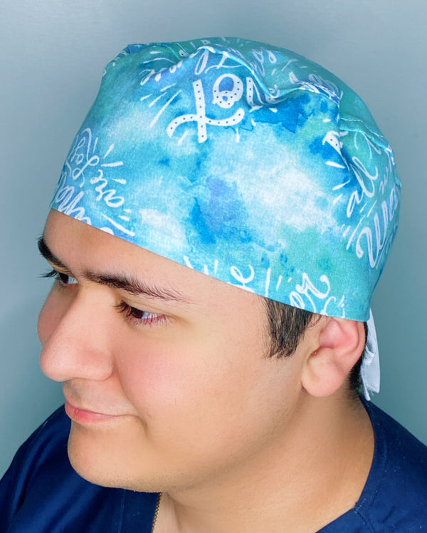 Not All Those Who Wonder Are Lost Tie Dye Design Unisex Cute Scrub Cap