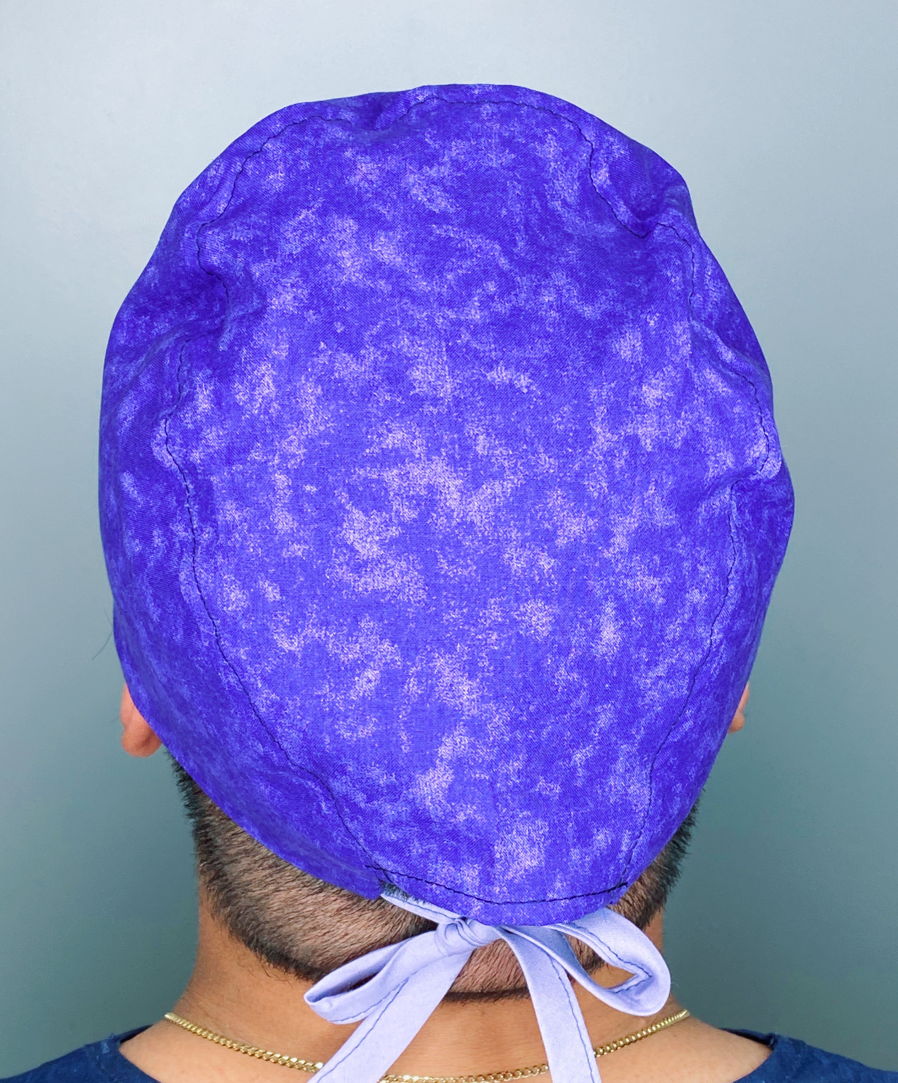 Purple Distressed Tie Dye Design Unisex Cute Scrub Cap