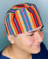 Tribal Pattern Fabric Design Unisex Cute Scrub Cap