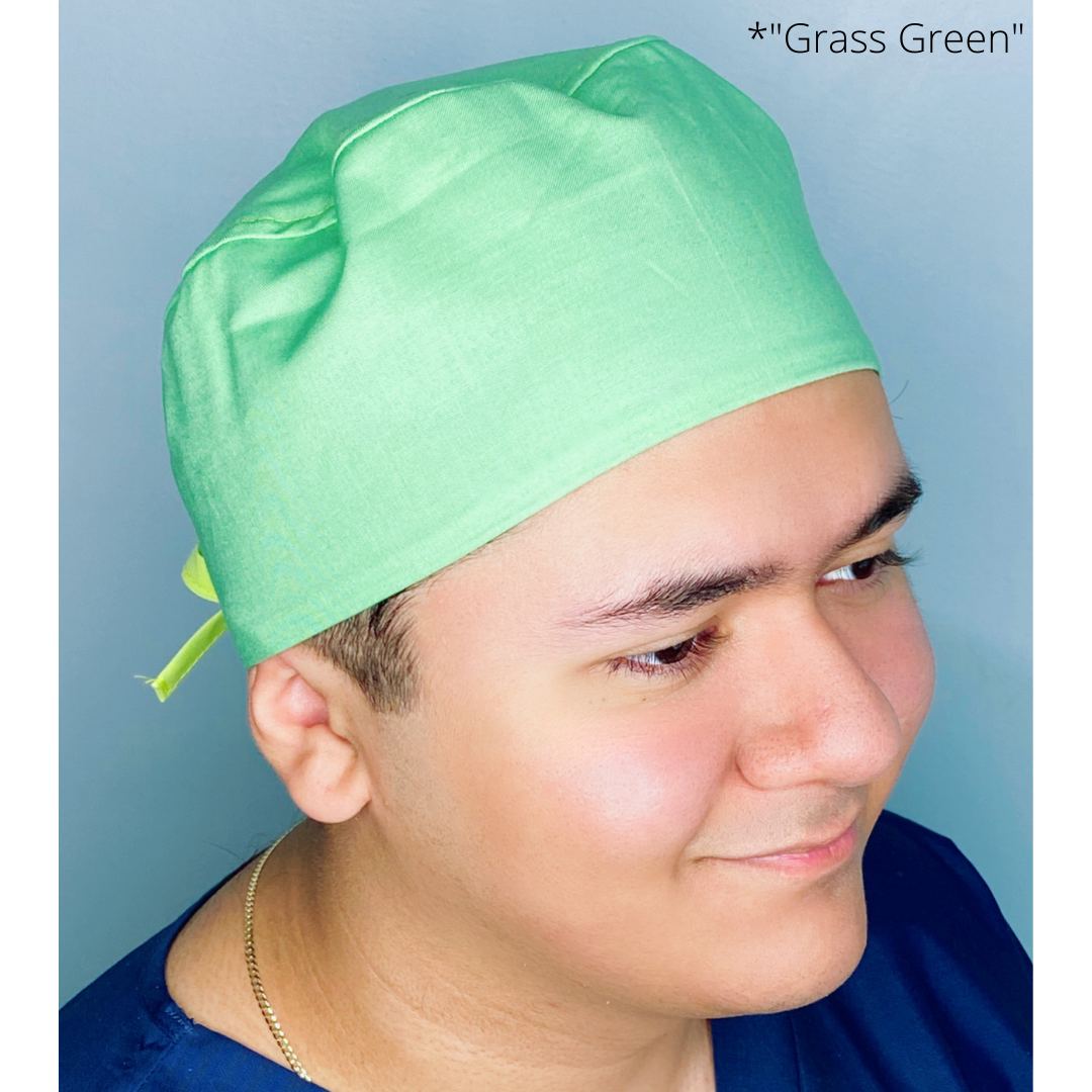 Solid Color "Grass Green" Unisex Scrub Cap