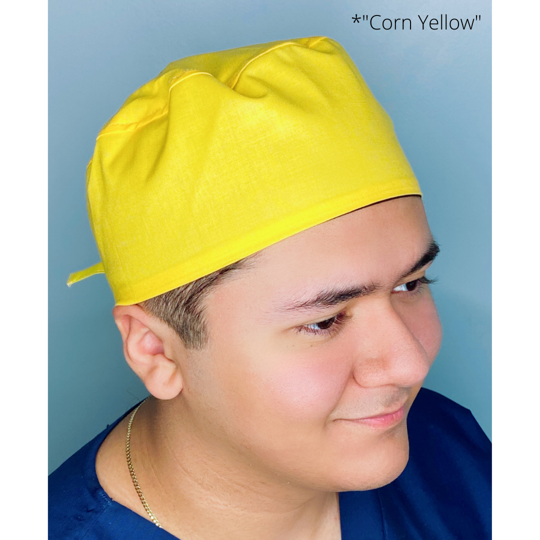 Solid Color "Corn Yellow" Unisex Scrub Cap