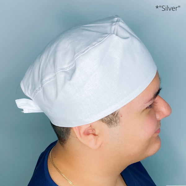 Solid Color "Silver" Unisex Scrub Cap