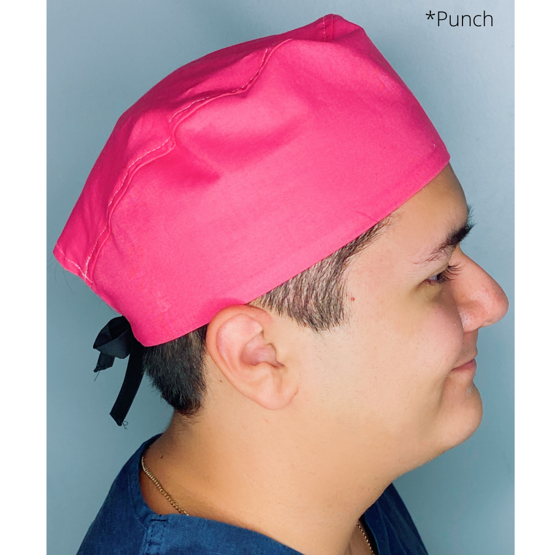 Solid Color "Punch" Unisex Scrub Cap