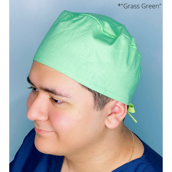Solid Color "Grass Green" Unisex Scrub Cap