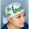 Love St. Patrick's Day Clover Leaf Themed Solid Color Ponytail