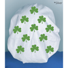 St. Patrick's Day Cute Love Clover Leaf Design Custom Solid Color Bouffant