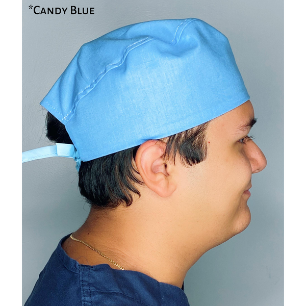 Solid Color "Candy Blue" Unisex Scrub Cap