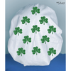 St. Patrick's Day Love Cute Clover Leaf GLITTER Design Custom Solid Color Bouffant