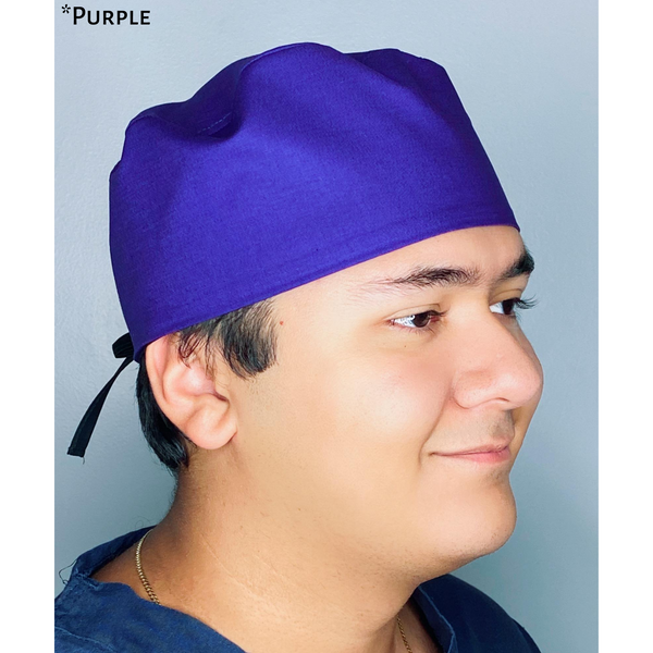 Solid Color "Purple" Unisex Scrub Cap