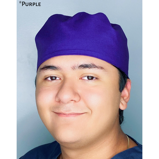 Solid Color "Purple" Unisex Scrub Cap