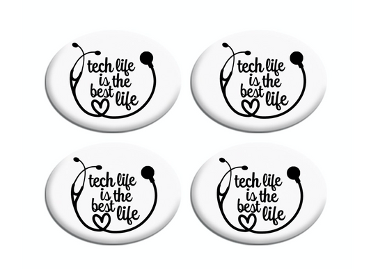 Tech Life is The Best Life Hat Buttons Adjustable Face Mask Holder Ear Savers