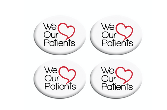 We Love Our Patients Hat Buttons Adjustable Face Mask Holder Ear Savers