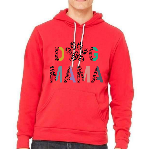 Dog MAMA Pastels Unisex Fleece Pullover Hoodie